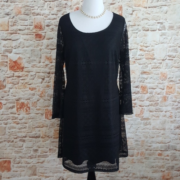 Love Squared Dresses & Skirts - New Love Squared Black Lace (Overlay) Dress